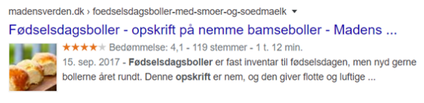 rich snippets eksempel 2 - nordlys marketing